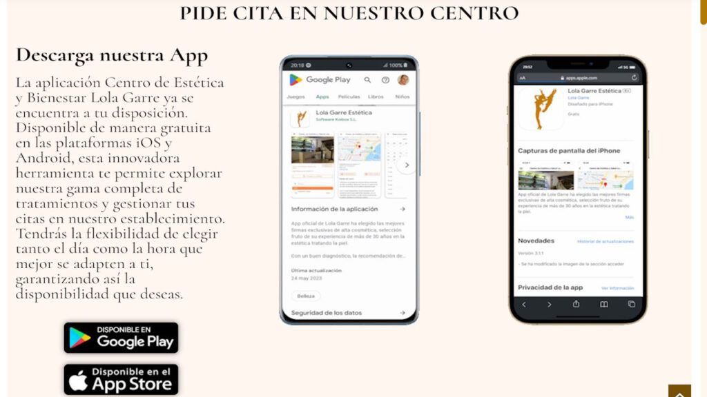 Tienda Online de Cosmética y Estética | Lola Garre 8 Tienda Online Lola Garre con PrestaShop - Centro de Estética