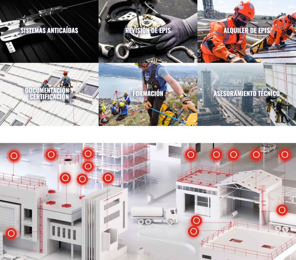Web corporativa en WordPress para SWTH Ingeniería, especialistas en líneas de vida
