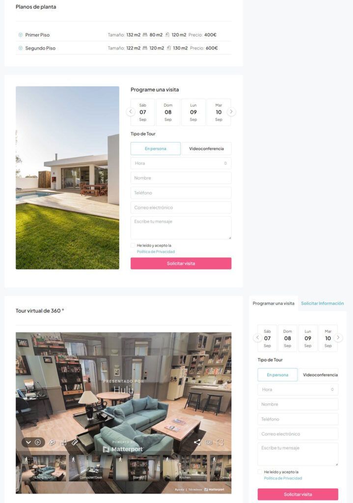 Web Inmobiliaria Real Estate Mar Menor, venta y alquiler casas en WordPress en 3 idiomas.